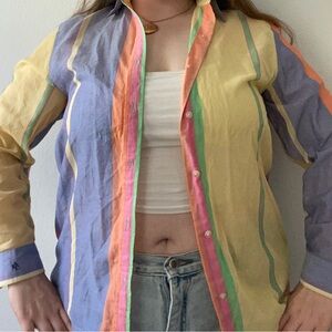 Linen Ralph Lauren Multi-Color Top